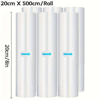 Vacuum Sealer Bags Rolls Diamond Textured Food Saver Bags for Vacuum Sealer Machine for Home Cooking, Dining and Outdoor Meals