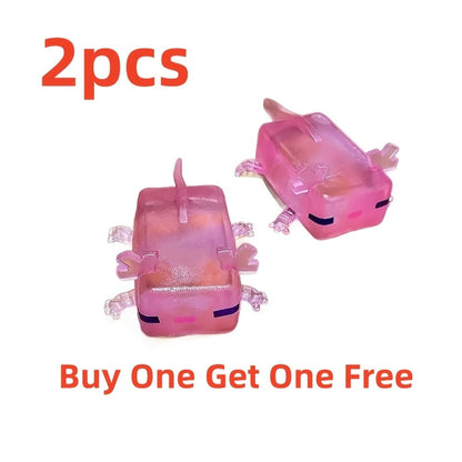 Axolotl Squishy Squeeze Toys 2 Pack for Parties, Celebrations and Guest Favors, with the Listed Configuration