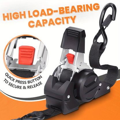 Retractable Ratchet Straps with Extension Strap for Entryways, Bedrooms and Living Spaces, with Listed Configuration