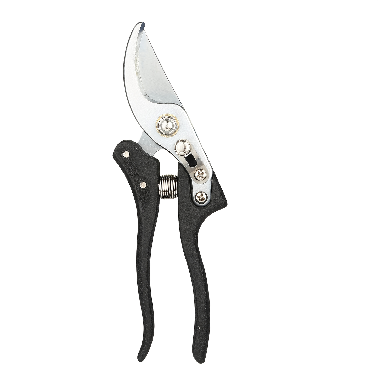 Bypass Pruning Shears with Curved Blade, Return Spring and Gold or Black Coated Handle Options