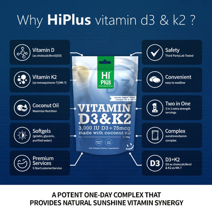 Vitamin D3 K2 MK-7 Supplement 300 Softgels for Bath Time, Home Spa and Personal Care, with the Listed Configuration
