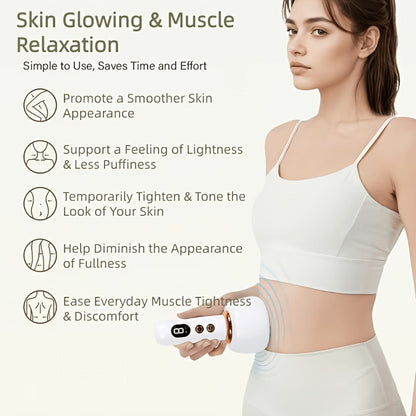 Vacuum Cupping Massager USB Rechargeable Scraping Massage Device Intelligent Suction Cup with 1200mAh Battery for Home or Salon Spa Use