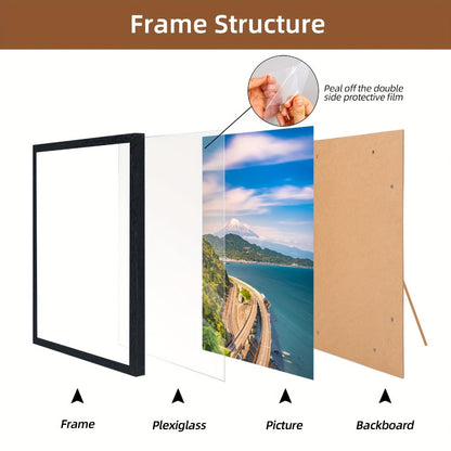 Picture Frames Collage Wall Decor 15pcs – Photo Gallery Frame Set Multi Size 8x10 5x7 4x6 for Wall Mounting & Tabletop Display