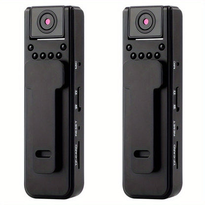 HD Night Vision Body Camera Portable Clip-On Wearable Sports Action Cam with Wide Angle Lens for an Everyday Personal Care Routine