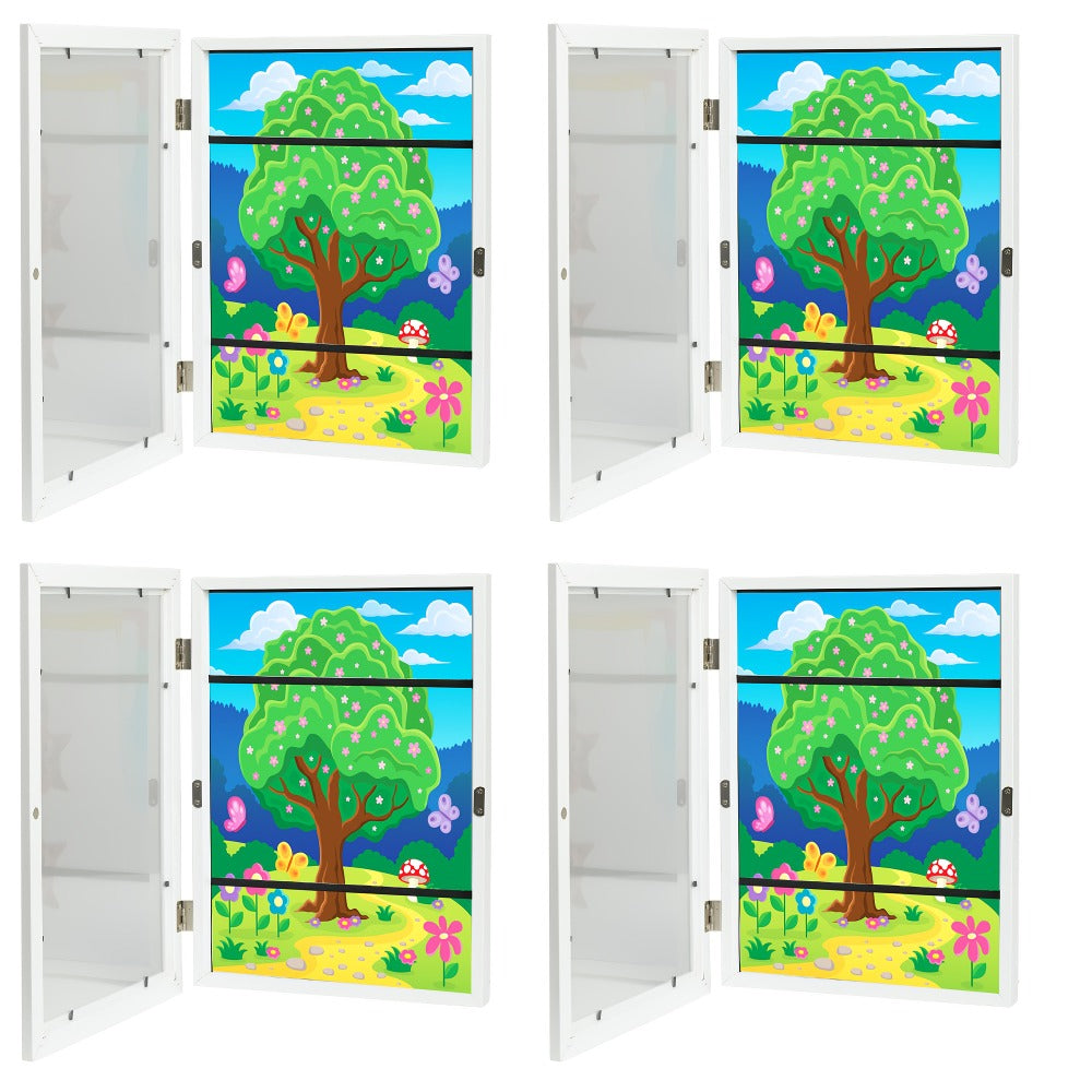 Kids Art Frames Front Opening Changeable Artwork Display Frames for Children Drawings Crafts Photos Wall Gallery – Set of 2 or 4