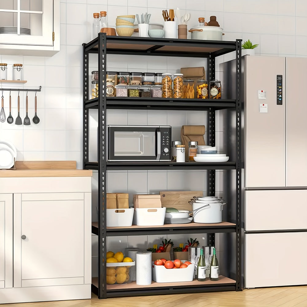 5-Tier Garage Shelving Unit Adjustable Storage Shelves 72"/60"H x 35.5"W x 16"D for Garage, Closet & Pantry Organization