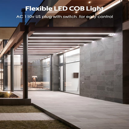 COB LED Strip Lights 10M 33ft 110V Connectable High Brightness Flexible Rope Light for Home, Desk and Accent Lighting
