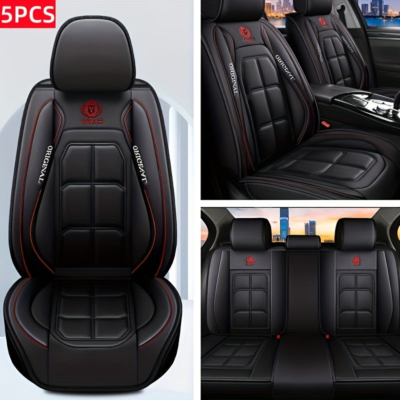 Padded Car Seat Covers in Five Colors with Single Front, Front Pair or Five-Seat Set Options