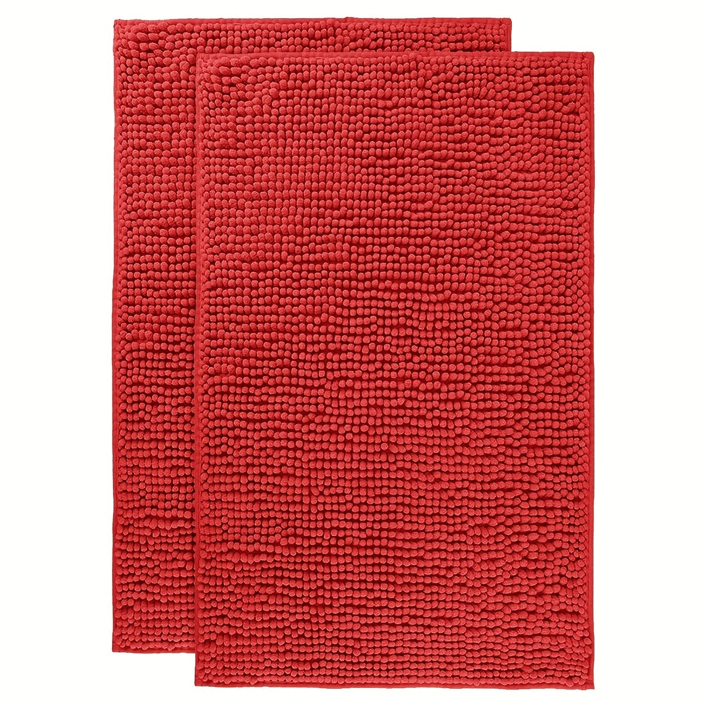 Chenille Bath Rug Extra Thick Bathroom Mat, Multiple Sizes & Colors for Entryways, Bedrooms and Living Spaces