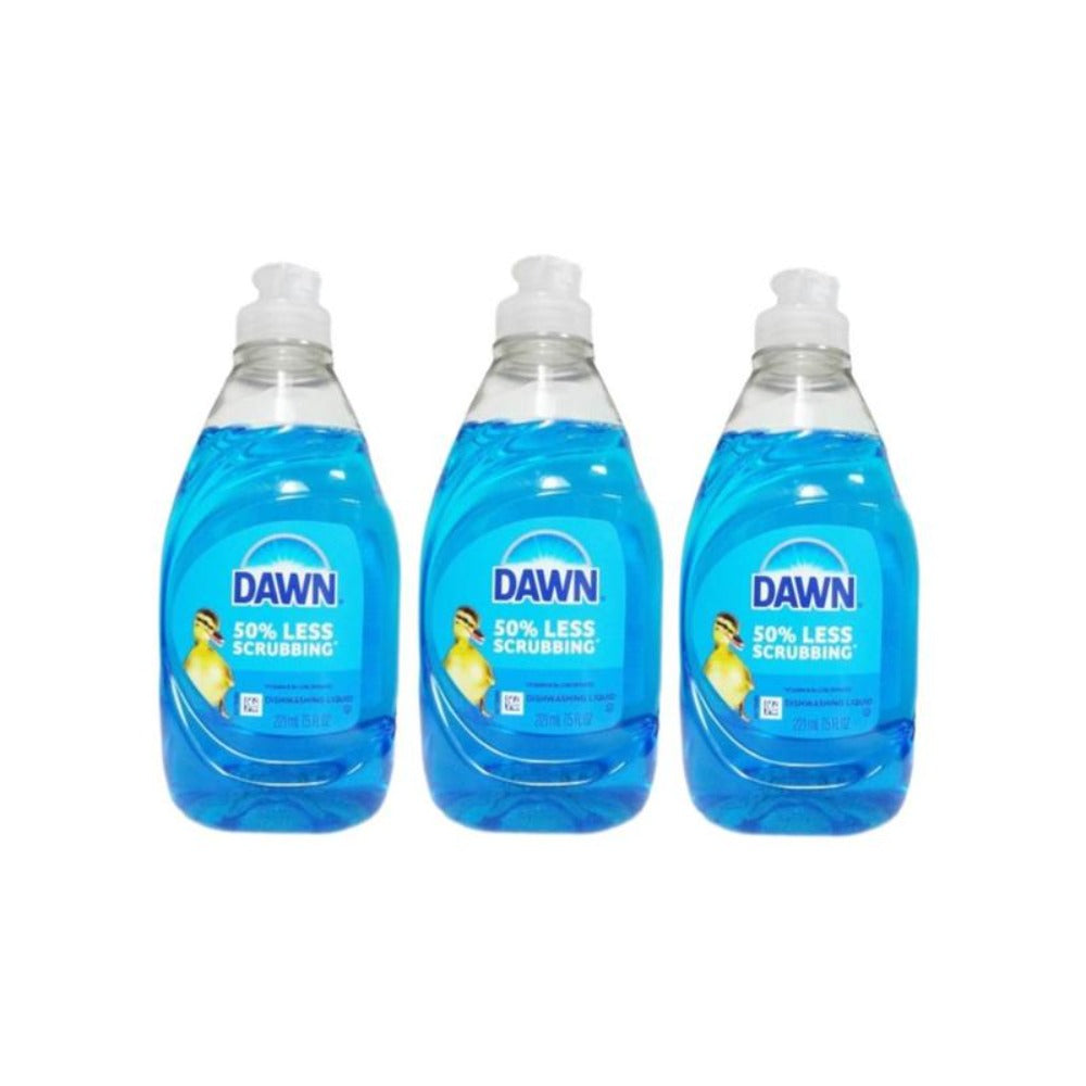 Dawn Ultra Dish Soap Original Scent 7.5 oz – Pack of 3, Grease-Cutting Dishwashing Liquid with 3x Cleaning Power