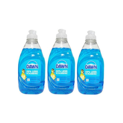 Dawn Ultra Dish Soap Original Scent 7.5 oz – Pack of 3, Grease-Cutting Dishwashing Liquid with 3x Cleaning Power