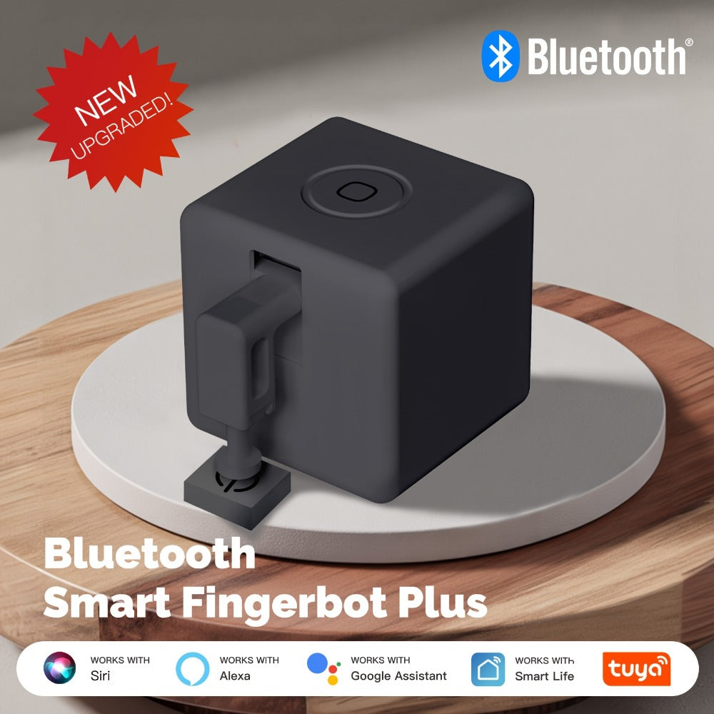 Smart Button Pusher Robot Fingerbot Plus, MOES Wireless Switch Controller, Works with Alexa, Google Home & Tuya App
