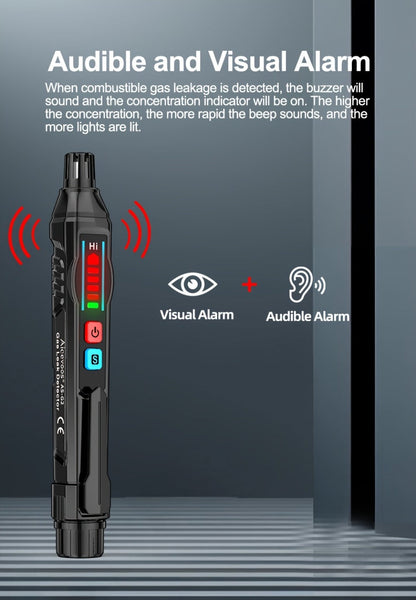 Combustible Gas Leak Detector – High Sensitivity Natural Gas & Methane Alarm with Audible & Visual Alert for Home & Industrial Safety