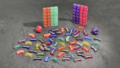 MTG Counter Dice Set 110pcs with the Listed Color, Size or Set Options for Everyday Use, with the Listed Configuration