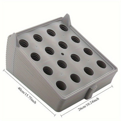 Foldable Stackable Clothes Folding Board Organizer for Shirts Pants Dresses, Plastic, Space-Saving