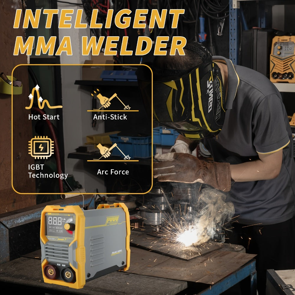 135A 110V MMA Arc Welder Stick Lift TIG 2-in-1 DC Inverter Welder LCD Digital Display Hot for Entryways, Bedrooms and Living Spaces