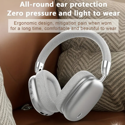 WH35MAX Noise Cancelling Wireless Headset HiFi Deep Bass Built-in HD Mic Comfortable for Bedside Audio, Alarms and Room Entertainment