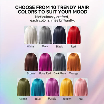 Instant Color Hair Wax 10 Shades – Temporary Hair Dye Wax Strong Hold Styling for Parties, Cosplay, Festivals & Halloween, Easy Wash Out