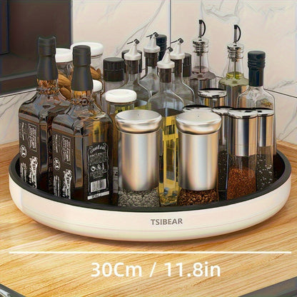 360° Rotating Kitchen Organizer, Multi-Functional Countertop Spice Rack & Cabinet Storage Rack for Cooking Oils