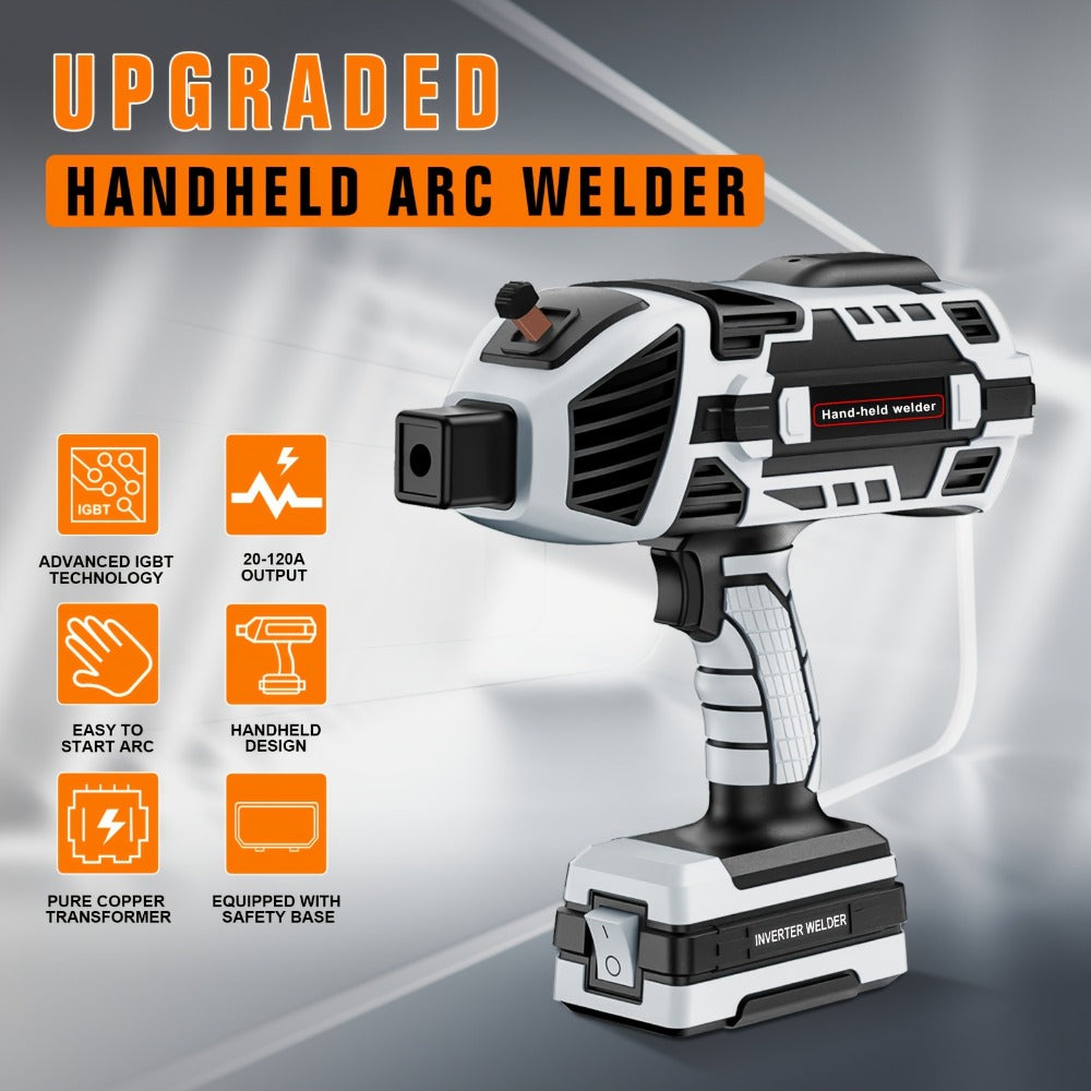 Portable ARC Welder 110V IGBT Inverter – 6-Level Adjustable Current 20-120A, Handheld MMA Stick Welder with Auto Protection