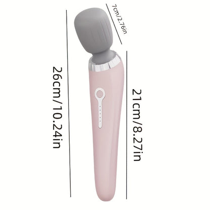 5-Speed USB Rechargeable Handheld Electric Massager Wand, Full Body Vibration Massage for Neck Back