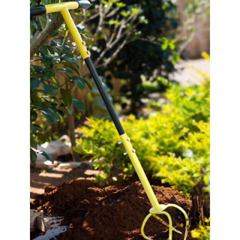 Garden Claw Twist Tiller Manual Steel Cultivator & Soil Loosener, Hand Tiller Lawn Aerator for Garden Bed, Plant Box