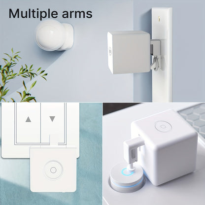 MOES Fingerbot Plus Smart Button Pusher Robot 2-Pack, Wireless Touch Control, Works with Alexa, Google Home & Smart Life App