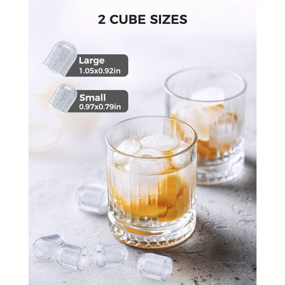 Portable Ice Maker Machine /Day - Countertop Ice Maker Makes 8 Ice Cubes in 6 Minutes, 2 Ice Sizes