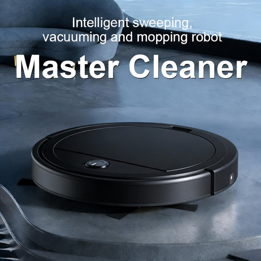 Robot Vacuum Cleaner 3-in-1, 2000Pa Powerful Suction, 150-Min Runtime, Auto Floor Cleaning for Pet Hair