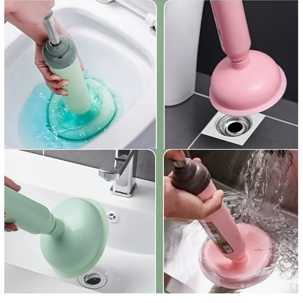 Flexible High-Pressure Drain Pipe Clog Remover – Manual Toilet Plunger & Pipe Dredging Tool