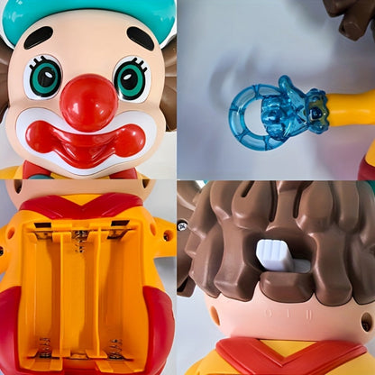 Dancing Clown Toy Doll with Light & Music, Swinging Fidget Toy for Kids Boys & Girls, Funny Weird Halloween Decoration