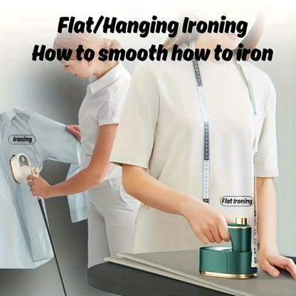Mini Portable Folding Travel Iron, Compact Handheld Steam Iron for Travel, Dorm, Apartment & Home Office