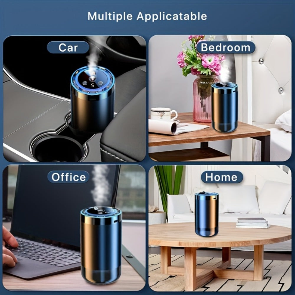 Car Diffuser Machine with 8.79oz Large Essential Oil Refill, Adjustable Scent Strength & Odor Eliminator