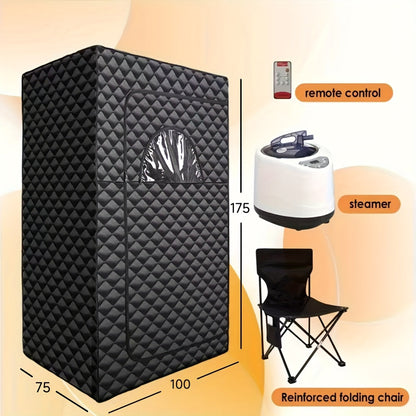 Portable Sauna, Steam Sauna Tent Home Spa Gym Yoga Detox Relaxation for Garden, Patio and Yard Use