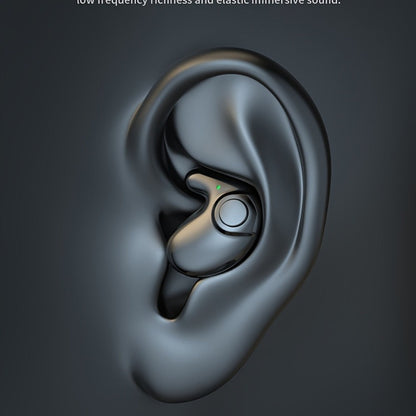 Low-Profile Round-Case Mini Sleep Earbuds with Digital Battery Display in Black, Khaki or White