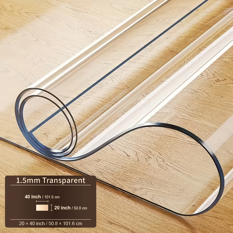 Tablecloth Clear PVC Protector in 1.5mm Thickness with 35 Rectangle and Square Size Options