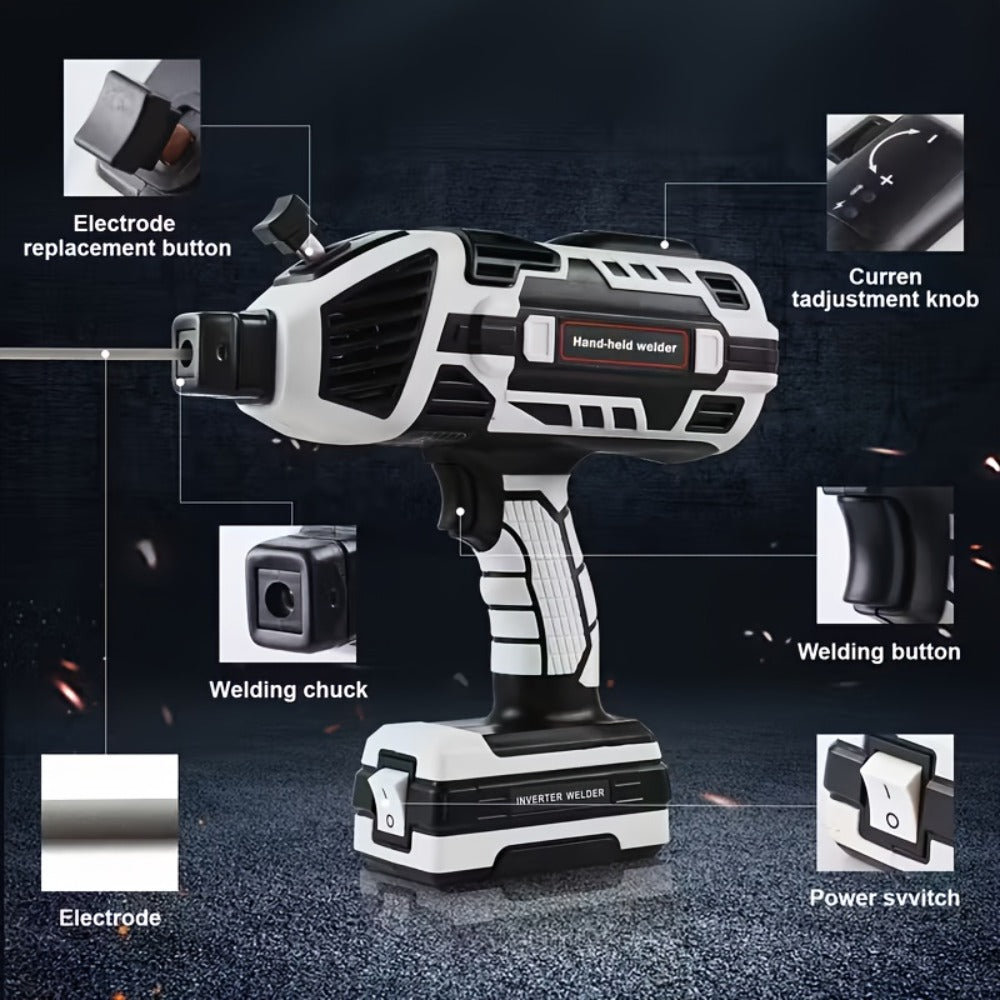 Portable ARC Welder 110V IGBT Inverter – 6-Level Adjustable Current 20-120A, Handheld MMA Stick Welder with Auto Protection