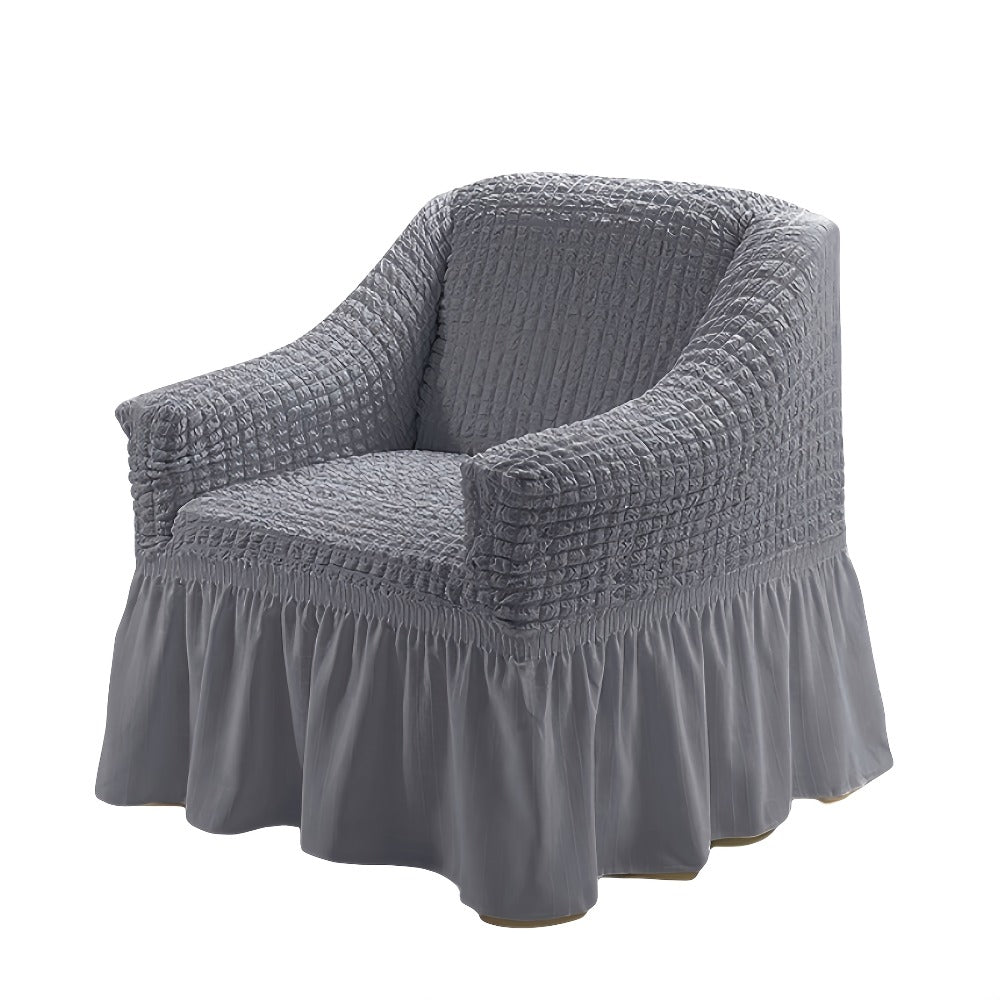 Sofa Cover Seersucker Stretch Slipcover with Elastic Band Closure for 1 to 4-Seater Sofas in Eight Colors
