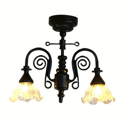 Miniature LED Chandelier Ceiling Lamp Dollhouse Working Light 1:12 Scale with the Listed Color, Size or Set Options for Everyday Use