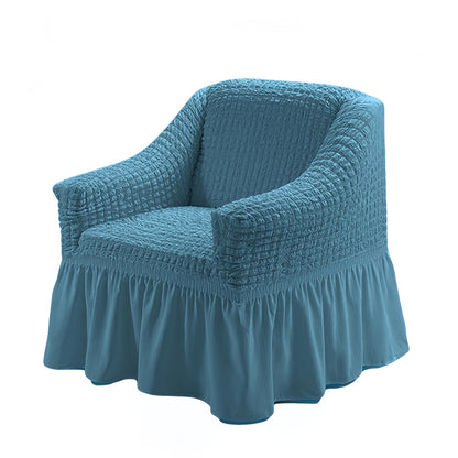 Sofa Cover Seersucker Stretch Slipcover with Elastic Band Closure for 1 to 4-Seater Sofas in Eight Colors