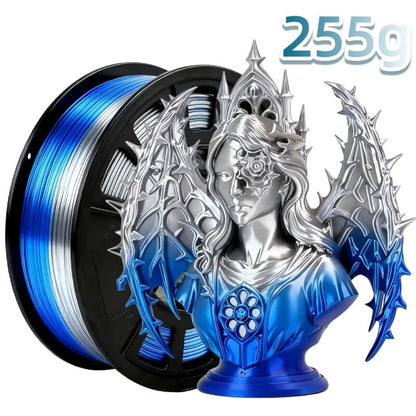 3D Printer Filament Dual-Color PLA 1.75mm 250g Spool with Nine Two-Tone Color Combinations