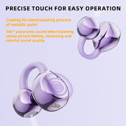 Open-Ear Clip Earphones Bluetooth 5.4 Wireless Earbuds for Glasses Wearers Small Ears Low Latency for an Everyday Personal Care Routine