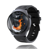 Black Lightweight Round Screen Watch