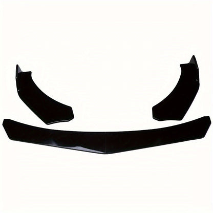 Front Bumper Lip Splitter Spoiler Kit with Strut Rods – Fits Ford Mustang 2000-2021, Dodge Challenger SRT Hellcat