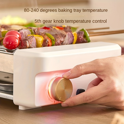 Sausage Grill 4-in-1 Multifunctional Electric Hot Dog Roller, Non-Stick Countertop Cooker with Adjustable Temperature