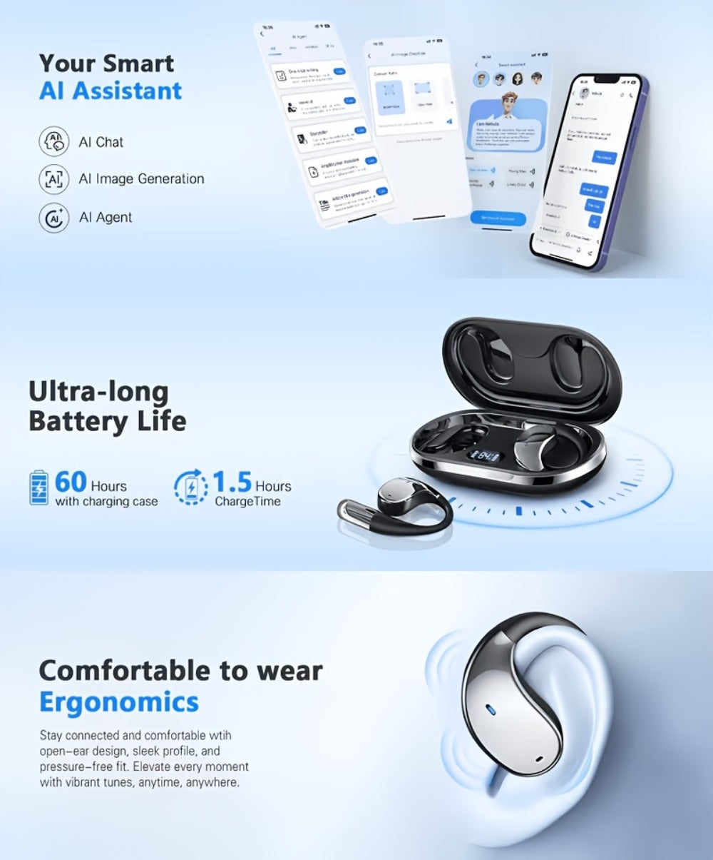 AI Language Translation Headphones Real-Time 156 Languages & Accents 3-in-1 Wireless Bluetooth for an Everyday Personal Care Routine