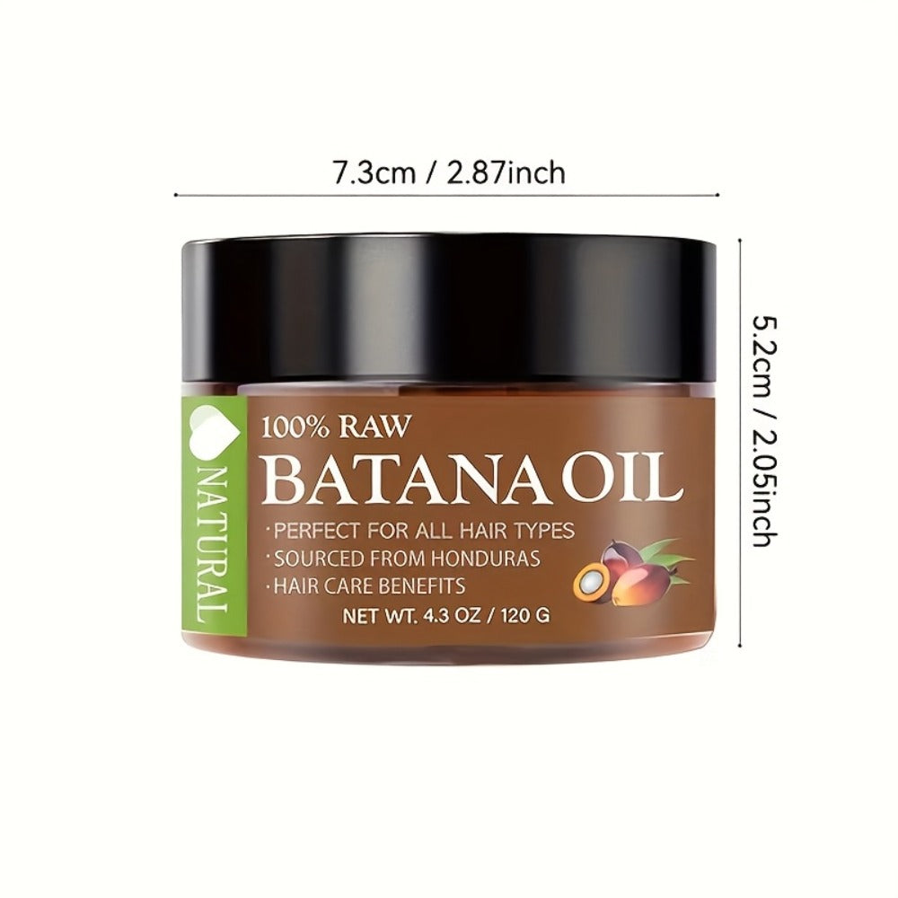 Hair Oil Batana Two-Jar Balm Set with Wide-Mouth Containers for Pre-Wash or Leave-In Hair Application