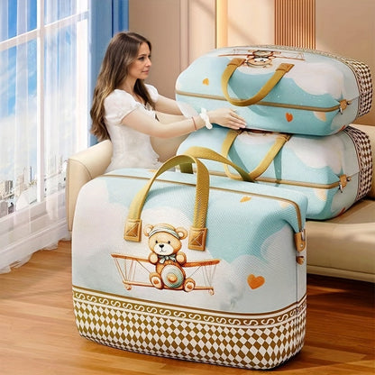 Large Capacity Moisture-Proof Storage Bag for Blankets, Clothes & Bedding – Extra Large Organizer Bag for Moving