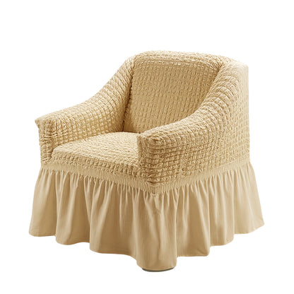 Sofa Cover Seersucker Stretch Slipcover with Elastic Band Closure for 1 to 4-Seater Sofas in Eight Colors