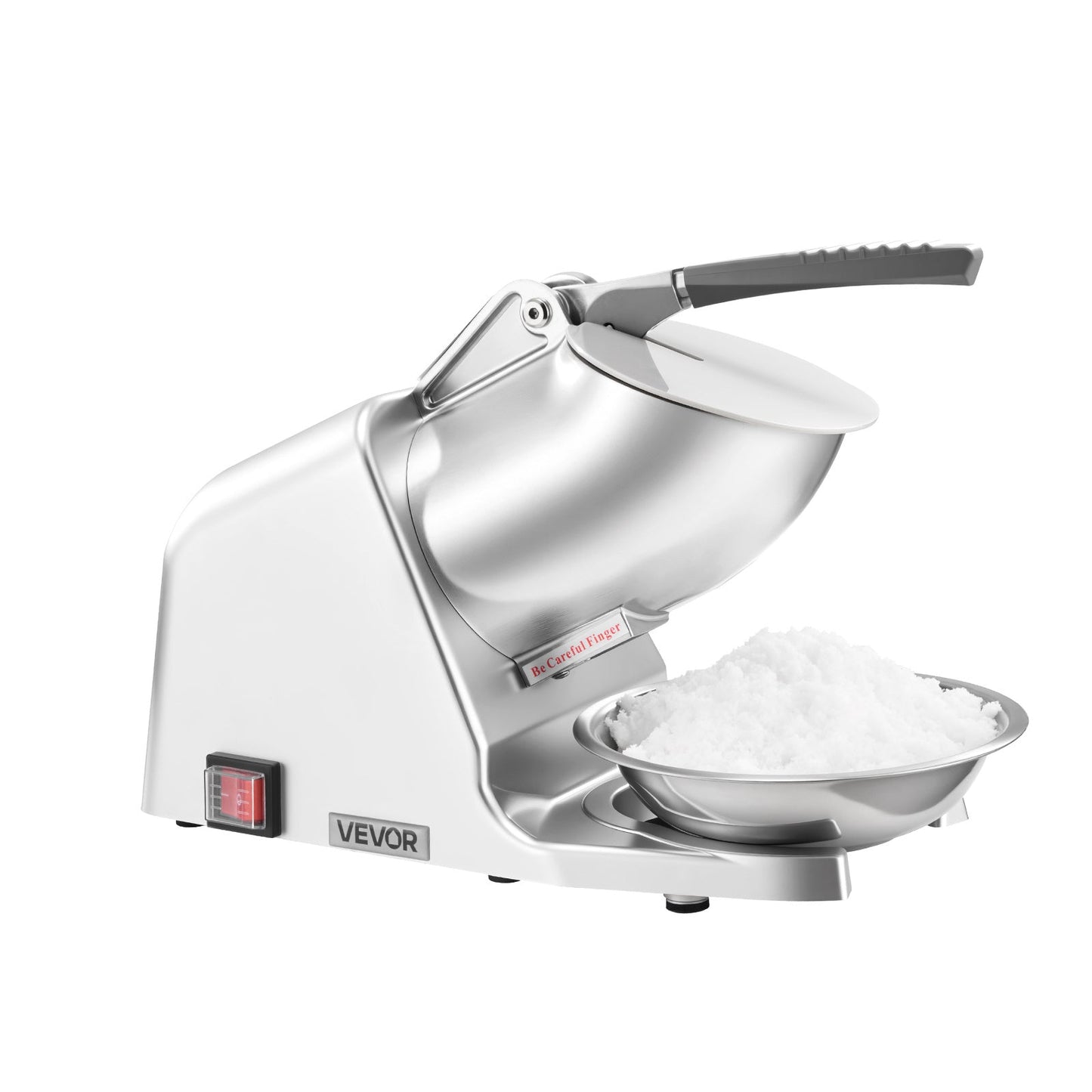 Electric Ice Crusher 300W Snow Cone Maker Shaved Ice Machine /h 4 Stainless Steel Blades Anti-Splash for a Home Lash Beauty Routine